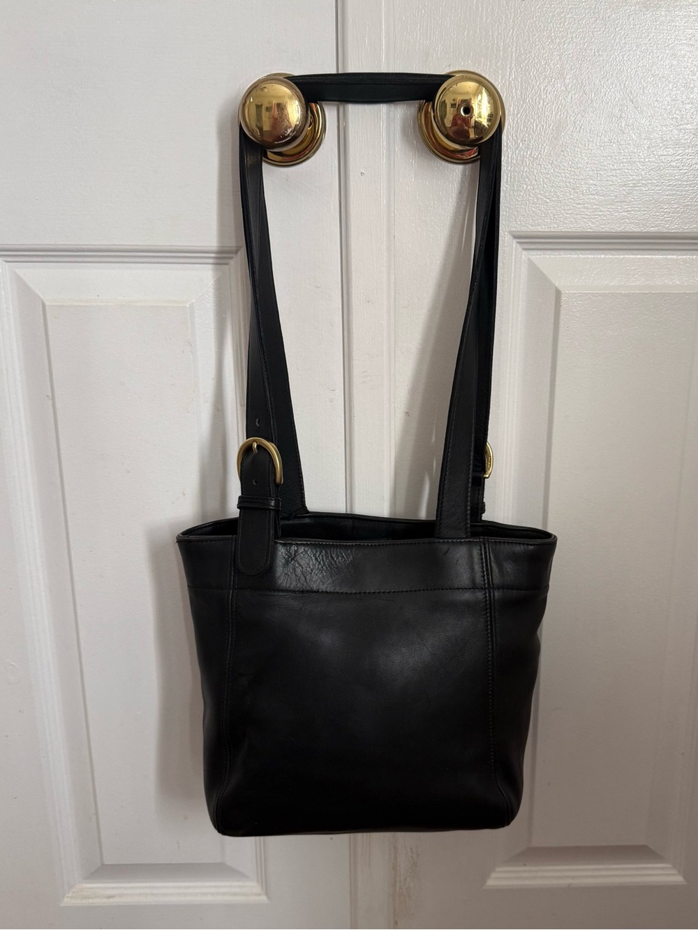 Vintage Coach Black Soho Buckle Waverly Leather Tote